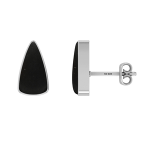 Pendientes de Plata de Ley 925 con Shungita, Corte Redondo, Engaste de Bisel, Joyería de Moda Hecha a Mano, Paquete de Regalo para Fiesta, Paquete de 3 - Product Image 3