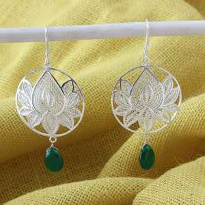 Pendientes de tuerca de plata Mrunali de alta calidad superventas del proveedor indio de alta calidad con brillo brillante - Product Image 2