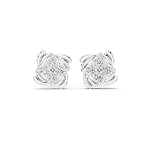 Boucles d'oreilles clous en or 18 carats, 14 carats, 10 carats et argent 925 avec diamants de laboratoire en grappe en spirale de 0,36 carats, clarté VVS-VS EF, rose, jaune, blanc - Product Image 6