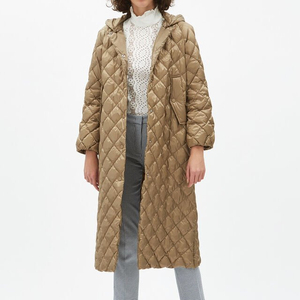 OEM vente en gros 2025 femmes longue blouson aviateur doudoune personnalisé hiver imperméable matelassé à capuche tissu unisexe printemps saison - Product Image 1