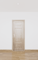 Porte extérieure en composite polymère MDF au design moderne, cadre en plastique massif, finition pour façades d'appartements – Vente en gros