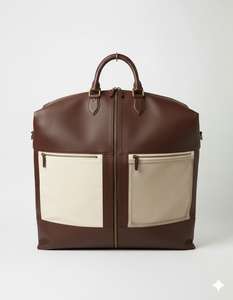 Premium Leather <b>Coat</b> Cover Garment Bag with Front Pockets Dustproof Suit and Overcoat Travel Carry Case - Product Image 1