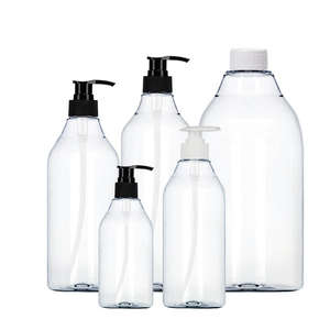 Custom 280ml-2000ml for White PET Plastic Pump Sprayer <b>Bottles</b> <b>Refillable</b> <b>Shampoo</b> <b>Conditioner</b> Shower Gel Container - Product Image 3