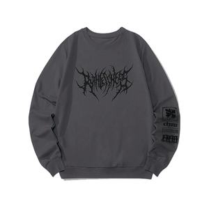 Sudadera personalizada de algodón 100%, jersey con logotipo personalizado, Jersey de invierno de algodón con cuello redondo, sudadera personalizada para hombre - Product Image 1