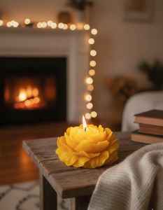 Flower-Shaped Soy Wax Scented Peony Candle Handmade Aromatherapy Private Label Home Decor Thanksgiving Gifts Best - Product Image 1