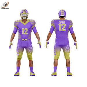 พร้อมส่ง อเมริกันฟุตบอลสวมเสื้อเปล่าโพลีเอสเตอร์แบบกําหนดเองและชุดอเมริกันฟุตบอลแบบสั้น - Product Image 6