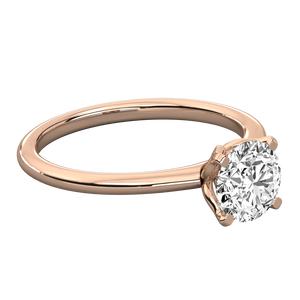 Bague solitaire en or 10 carats pour femmes, diamant cultivé en laboratoire - Product Image 3