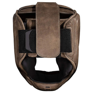 Thai MMA Karate Muay Thai Boxing Kick <b>Training</b> Cowhide Leather Adult Unisex <b>Head</b> Guard HG0047 - Product Image 4