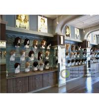 Présentoir de perruque à la mode, armoire de perruque et meuble d'exposition de magasin de perruque