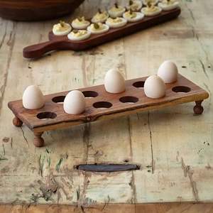 Soporte de madera para huevos de alta calidad para uso en el mercado agrícola de cocina; Utensilios para huevos Utensilios de cocina Bandeja de huevos para almacenamiento seguro de huevos Keed - Product Image 6