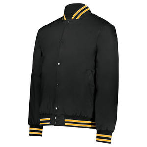 Veste bomber en satin unisexe de qualité supérieure, style sportif, universitaire, avec logo sur le devant, pour hommes - Product Image 1