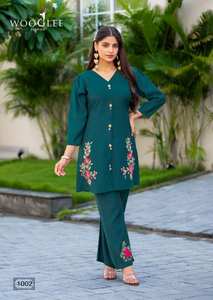 Salwar Kameez, ensemble exclusif en viscose et en soie, styliste pour tenue décontractée et de fête, disponible au tarif de gros - Product Image 3