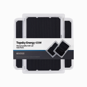 แผงโซลาร์เซลล์โมโนคริสตัลไลน์แบบฮาล์ฟเซลล์สีดำ Topsky Energy 435W - Product Image 2