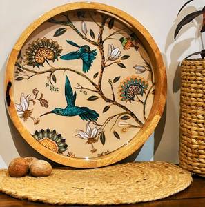 Haute qualité conception côtière résine époxy plateau décoratif artisanat métal Technique pour la décoration intérieure et cadeaux de pendaison de crémaillère - Product Image 1