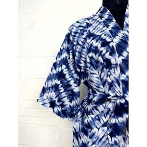 Boho Cotton Kimono Hand-Printed Floral Butterfly Pattern Lightweight Indian <b>Robe</b> for <b>Beach</b> Vacation ODM Supply - Product Image 3