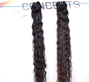 100% Cheap Wholesale Raw Unprocessed Virgin Vendor Natural Black Color <b>Curly</b> <b>Bundles</b> Temple Indian Human Hair Extensions - Product Image 3
