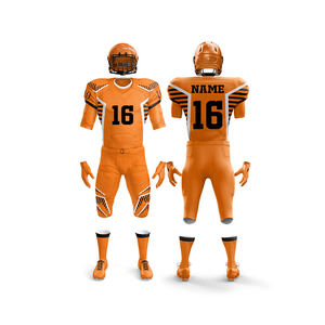 Vente en gros 2025 uniforme de football américain grande taille adultes court séchage rapide mélange de polyester impression numérique personnalisée ensembles respirants - Product Image 3