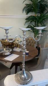 Décoration Antique Finition Métal Vaisselle Bougeoir De Mariage Bougeoir Pour Intérieur Et Extérieur Éclairage Fête De Mariage - Product Image 6