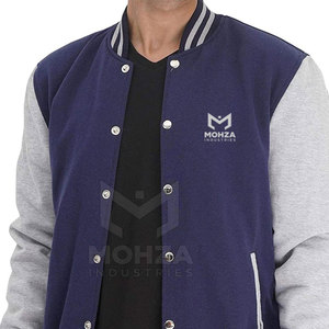 เสื้อแจ็คเก็ตเลตเตอร์แมนแบบสั่งทำพิเศษสำหรับผู้ชาย คอตั้ง ปักโลโก้ด้านหน้า ผ้าฝ้าย 100% ระบายอากาศได้ดี น้ำหนักเบา เหมาะสำหรับฤดูหนาว - Product Image 5