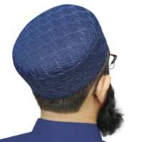 Gorros Islámicos Étnicos Negros Personalizados al por Mayor para Hombre, Nuevo Diseño Casual, Gorros Musulmanes para Oración, Estampados en Árabe y Turco, Transpirables