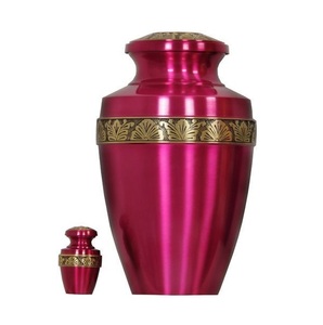 Ensemble d'urnes funéraires classiques en laiton de qualité supérieure, urne commémorative en laiton brossé de qualité supérieure, urne funéraire et souvenir, vente en gros. - Product Image 6