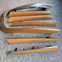 Kit de garnitures intérieures en bois de chêne véritable pour Audi Q5 2009-2017, ensemble de modernisation pour tableau de bord, console centrale et panneaux de porte