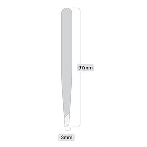 แหนบความแม่นยำสูงสำหรับการดูแลคิ้ว แหนบสแตนเลส ดีไซน์สมดุลตามหลักสรีรศาสตร์ - Product Image 6