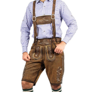 Pantalones de Cuero de Alta Calidad y Corte Recto, Estilo Bávaro Alemán, Cintura Alta, para Hombre, Otoño-Invierno - Product Image 2