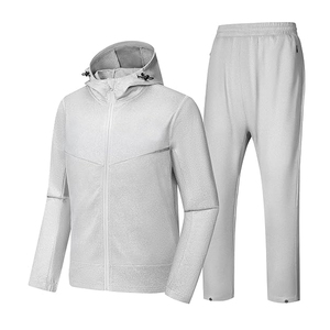 Chándal de lujo OEM, conjunto de pantalones y chaqueta deportiva para entrenamiento al por mayor, conjunto personalizado de dos piezas para hombre, chándales con capucha - Product Image 3