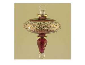 Ornements de Noël de luxe en verre, faits à la main, uniques, dorés, de style égyptien - Product Image 6