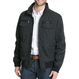 Nouveau design Blouson de bombardier uni de haute qualité personnalisé épais hiver chaud coupe-vent randonnée extérieur vol Bomber veste pour hommes - Product Image 2