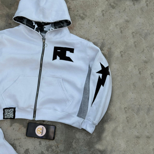 Conjunto deportivo de alta calidad fabricado por Asisto, pantalones deportivos de doble capa con capucha y pantalones de doble cintura con bordado. - Product Image 4