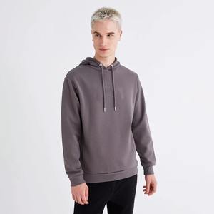 Sudadera con capucha de algodón de 450gsm para hombre, sudadera clásica con logotipo serigrafiado para entrenamiento informal, estilo urbano diario en invierno - Product Image 3