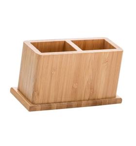 Soporte para cubiertos de madera hecho a mano de gran calidad, diseño Vintage, soporte para cubiertos de 2 secciones para mesa, soporte decorativo para cubiertos - Product Image 4