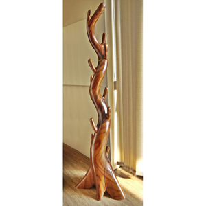 ที่แขวนเสื้อโค้ทไม้วอลนัทแบบตั้งได้สำหรับบ้านหรือโรงแรมเฟอร์นิเจอร์ธรรมชาติอเนกประสงค์สำหรับห้องนอนหรือห้องนั่งเล่นทันสมัย - Product Image 3