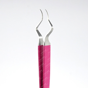 <b>Top</b> Ranking New Isolation Tweezers eyelash tweezer set lash extension tweezer Stainless Steel <b>Top</b> Trending tool with Precise Tip - Product Image 3