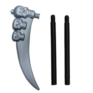 Guadaña de la Muerte de Plástico de Cuatro Secciones para Halloween, Accesorio de Actuación, Juguete Infantil, Modelo <span class=keywords><strong>Tridente</strong></span> del Diablo - Product Image 4