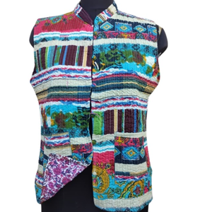 Chaqueta de algodón acolchada para mujer sin mangas nuevo estampado para otoño Primavera Verano desgaste - Product Image 1