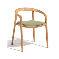 Ensemble de chaises et table d'extérieur en teck de style moderne, couleur personnalisée pour la maison