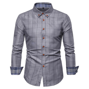 Chemise à poches en flanelle douce contrastée, design personnalisé OEM, manches longues, pour homme, vintage, respirante, écologique, 100% coton - Product Image 2