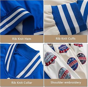 แจ็กเก็ตเลตเตอร์แมนสำหรับผู้ชายเสื้อกันหนาวแบบสตรีทมีฮู้ด OEM ใหม่เสื้อแจ็กเก็ตมีลายโลโก้ XL - Product Image 3