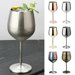 Verres à vin en acier inoxydable Divris 300 ml, gobelets ronds colorés, design moderne minimaliste, résistants aux chocs, pour les fêtes - Product Image 6