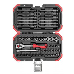 Gedore 1/4'' (51-Piece) <b>Bit</b> Set for Sockets Durable and Versatile Tool Kit - Product Image 1