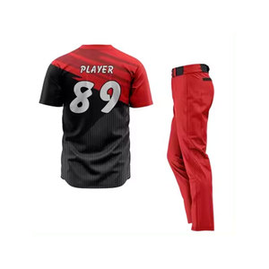 Uniforme de béisbol fabricado en Pakistán profesional, camiseta de equipo y uniforme de béisbol de impresión personalizado de último diseño corto - Product Image 5