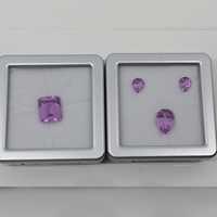 Diamant synthétique (cultivé en laboratoire) rose fantaisie CVD, taille poire, percé au laser, pour la fabrication de bijoux, prix de gros par Mantra Diamond