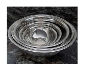 Cuenco DE SERVICIO DE ACERO INOXIDABLE para eventos de comedor de cocina en casa con material resistente al óxido con acabado de espejo para un uso duradero - Product Image 2