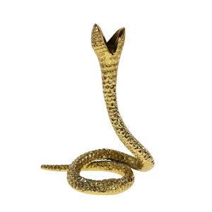 High Quality Gold Plated Snake <b>Candle</b> Holder with White and Green <b>Marble</b> Base Event Decorative Handmade Fancy <b>Candle</b> Holder - Product Image 5