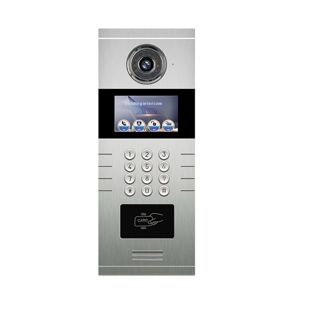 4/10.1 Inch 4 Home Intercominucadores 2 Station Wired Video Interphone Intercom System for Apartment Building
