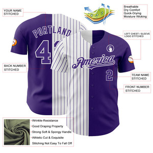 Camisetas de Béisbol Transpirables OEM de Tallas Grandes con Logotipos Personalizados, Diseño de Botones Completos, Corte Clásico para Equipos y Clubes - Product Image 3