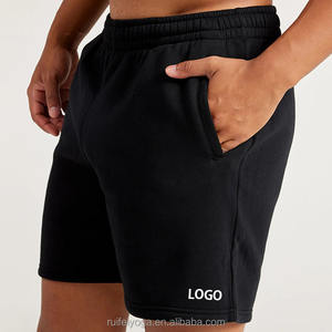Pantalones cortos deportivos para hombre con logotipo personalizado OEM, transpirables, impermeables, holgados, para gimnasio, playa, diseño de patrón sólido, cintura media - Product Image 3